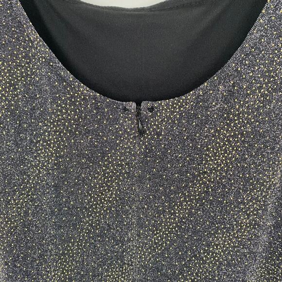 Cachet Evening Gown Dress Floor Length‎ VTG Sz 14/8-10 Modern Pewter Sparkly - Picture 15 of 16